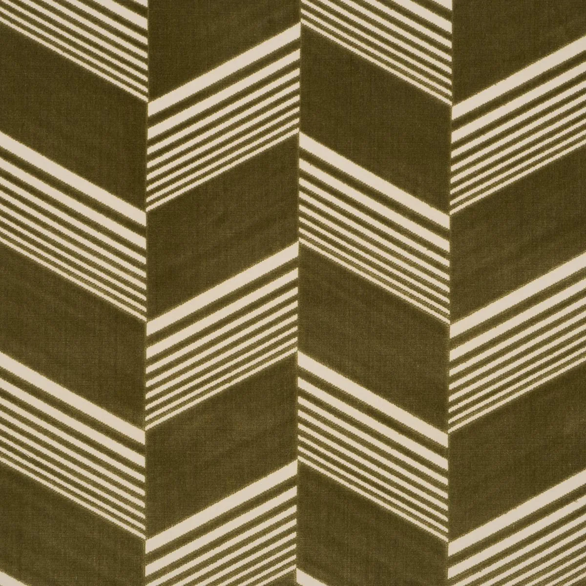 81574 Jessie Cut Velvet Olive Fabric