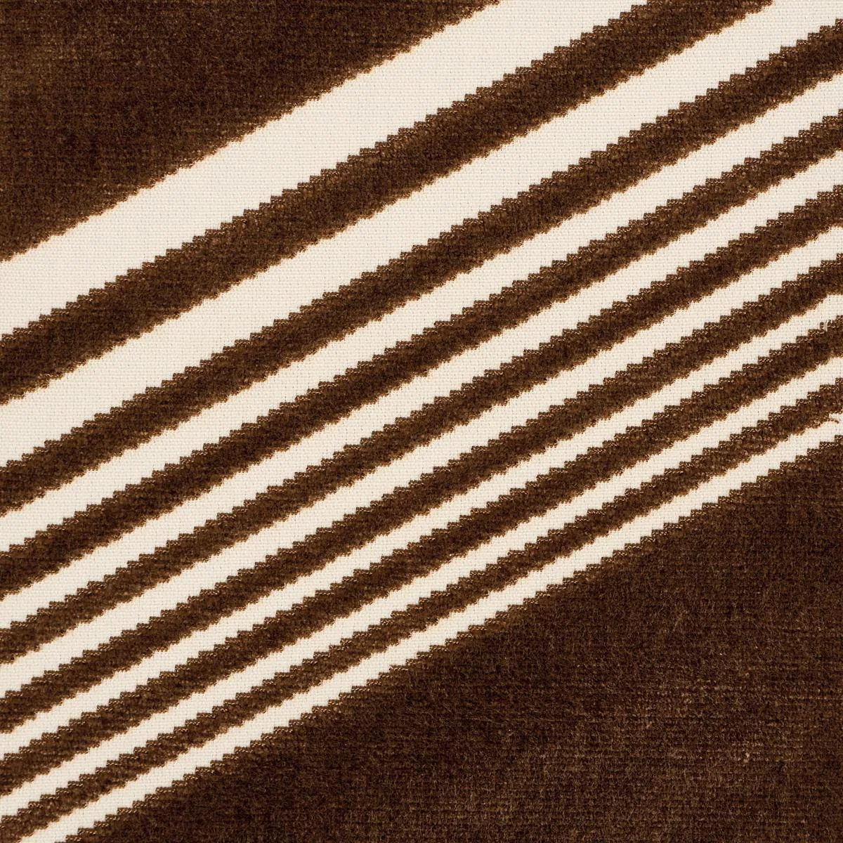 Schumacher 81575 Jessie Cut Velvet Sable fabric swatch