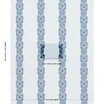 Schumacher 81541 Joelle Stripe Blue fabric swatch