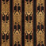 Schumacher 77232 Jokhang Tiger Velvet Brown & Black fabric swatch