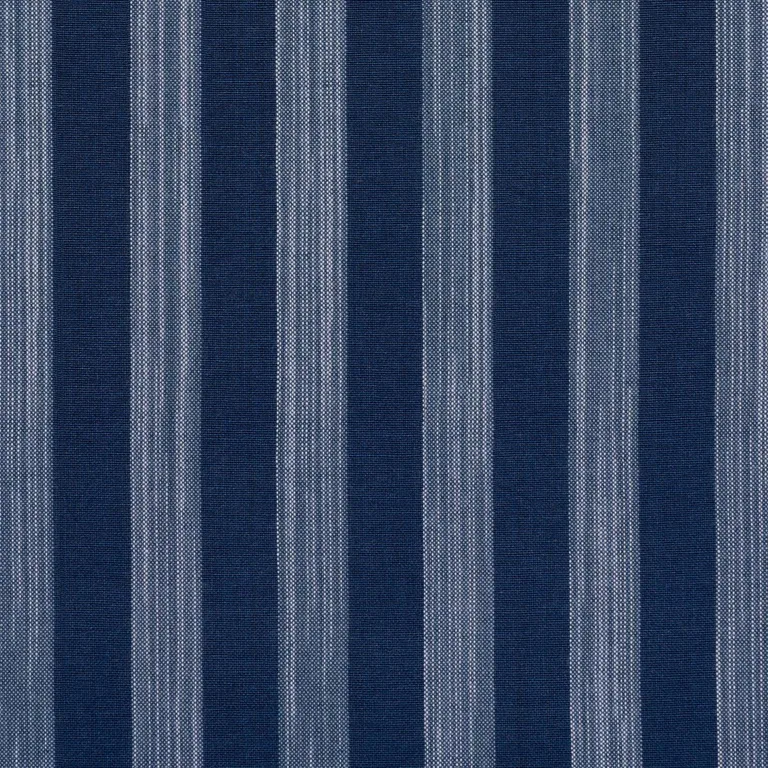 Schumacher 87262 Jonah Stripe Indigo fabric swatch