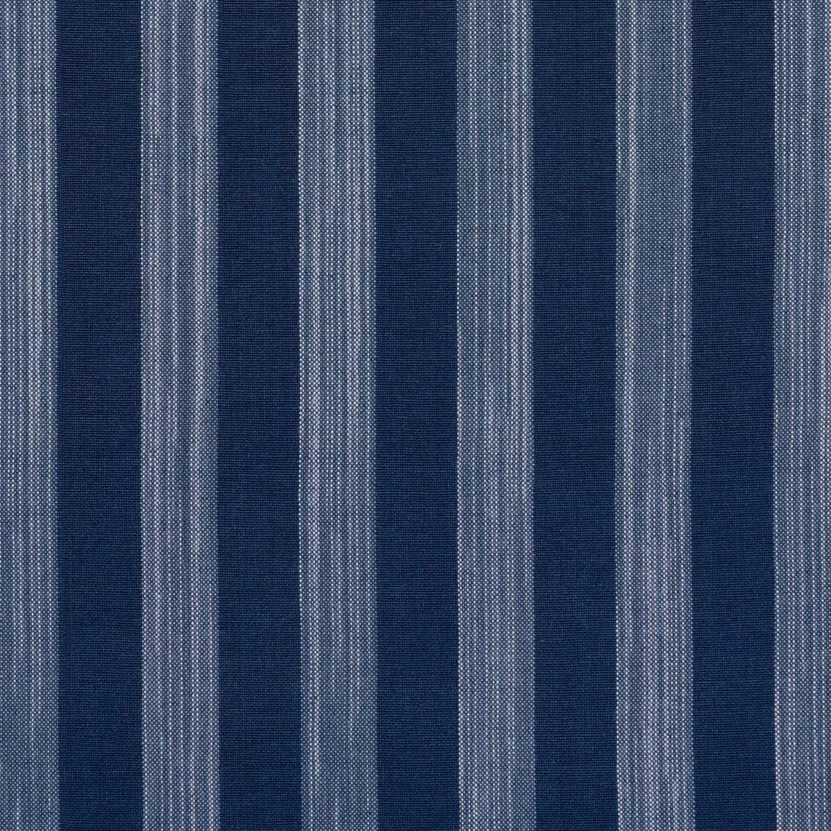 Schumacher 87262 Jonah Stripe Indigo fabric swatch