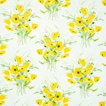 Schumacher 179060 Joni Chintz Yellow fabric swatch