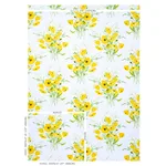 Schumacher 179060 Joni Chintz Yellow fabric swatch