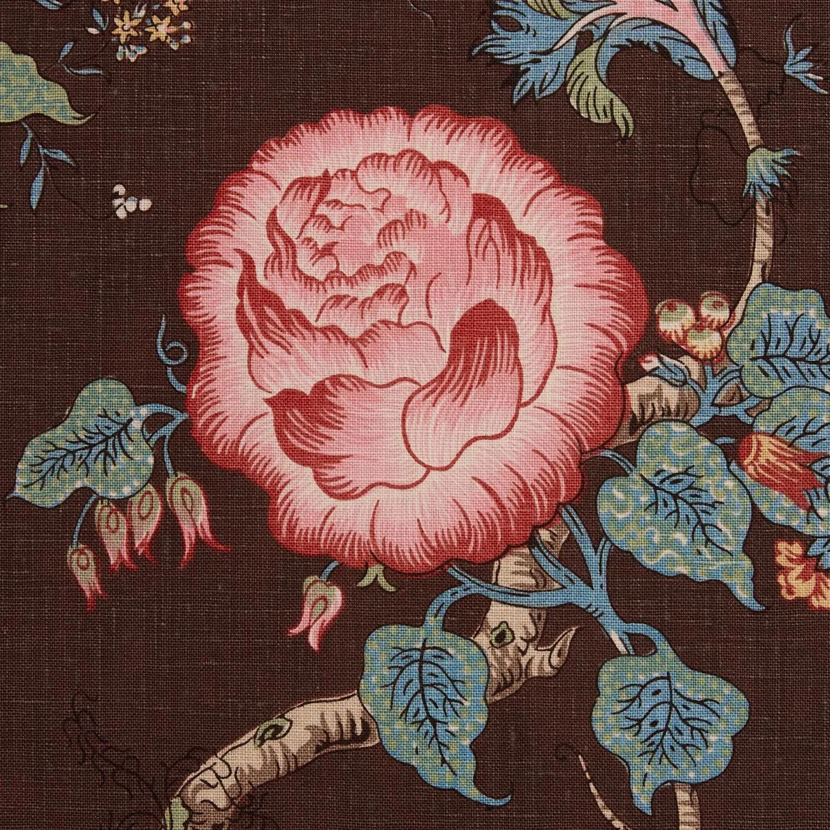 Schumacher 179654 Josephine Cinnabar fabric swatch