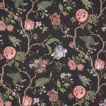 Schumacher 179653 Josephine Noir fabric swatch