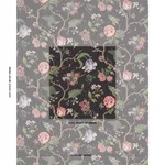 Schumacher 179653 Josephine Noir fabric swatch