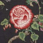 Schumacher 179653 Josephine Noir fabric swatch