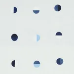 Schumacher 74041 Joshua Tree Hand Block Print Blue Moons fabric swatch