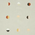 Schumacher 74043 Joshua Tree Hand Block Print Desert Moons fabric swatch