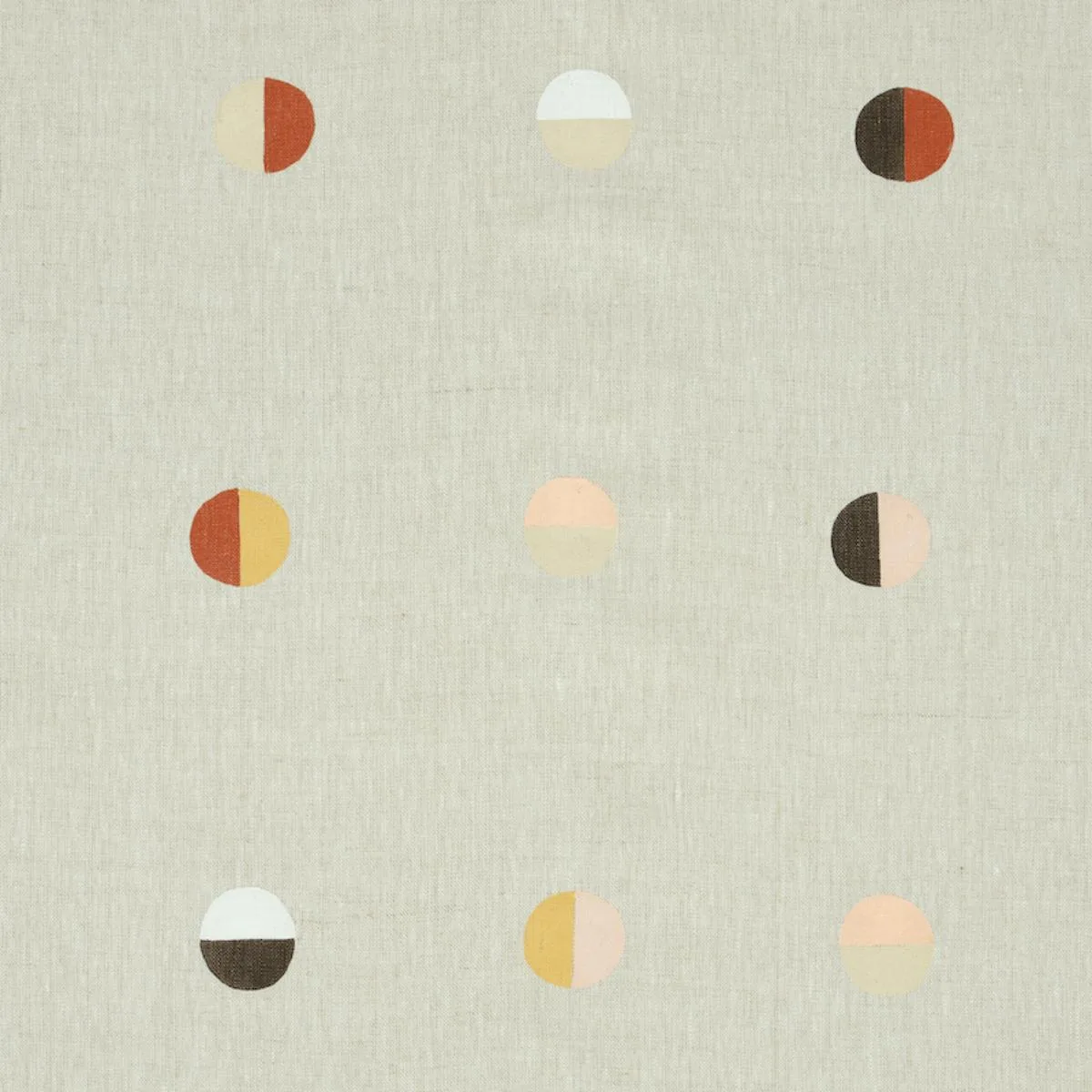 Schumacher 74043 Joshua Tree Hand Block Print Desert Moons fabric swatch