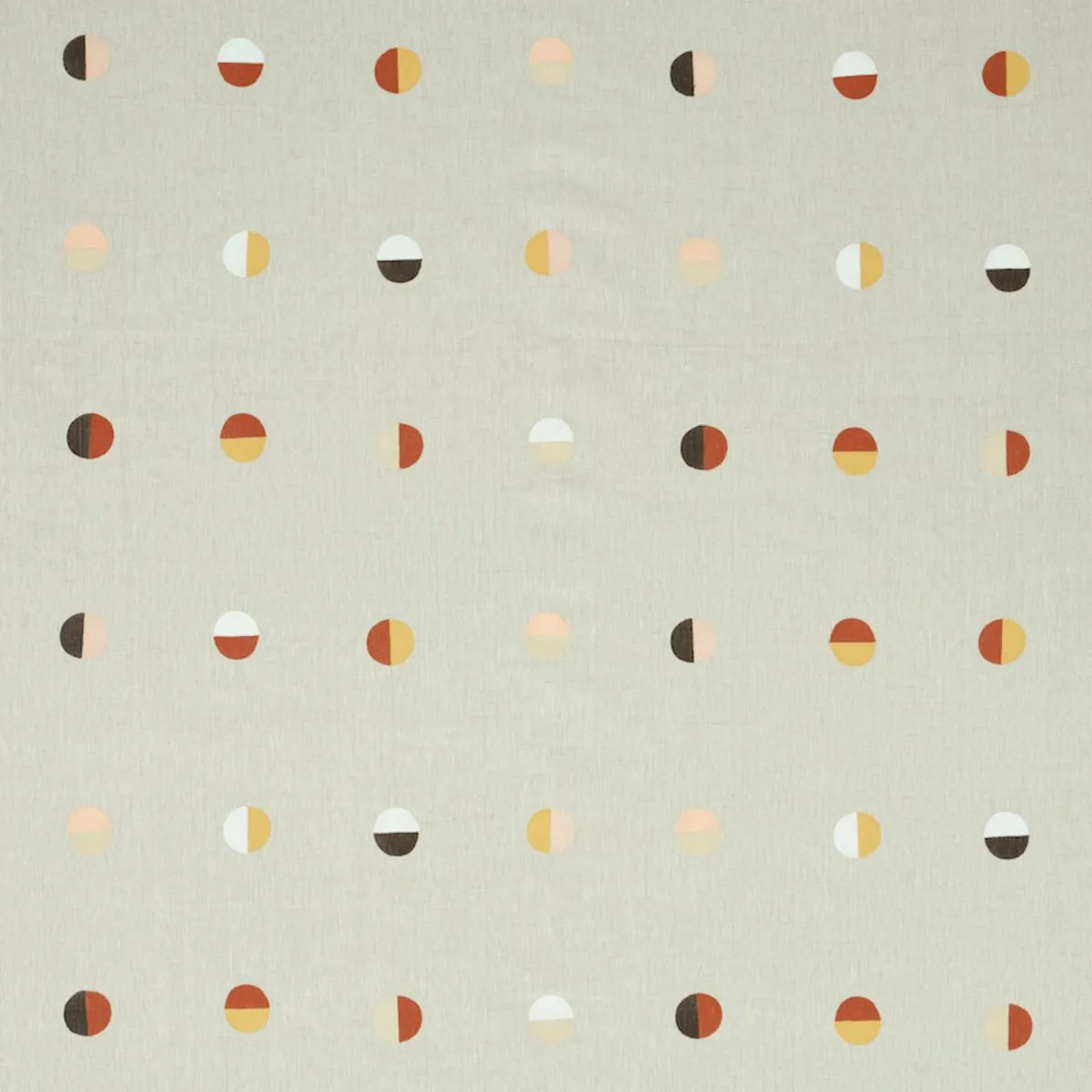 Schumacher 74043 Joshua Tree Hand Block Print Desert Moons fabric swatch