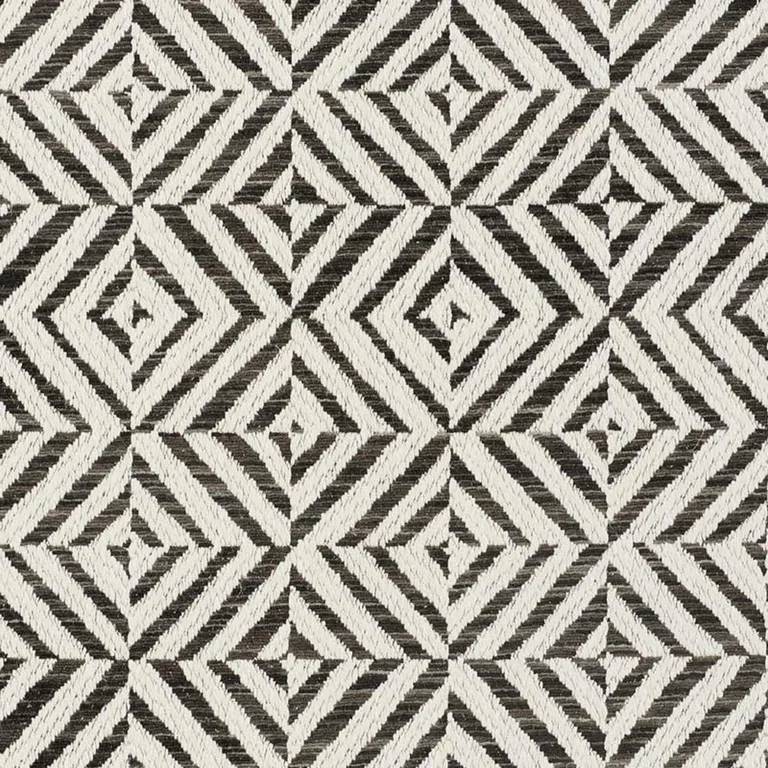 Schumacher 72152 Jubilee Charcoal fabric swatch