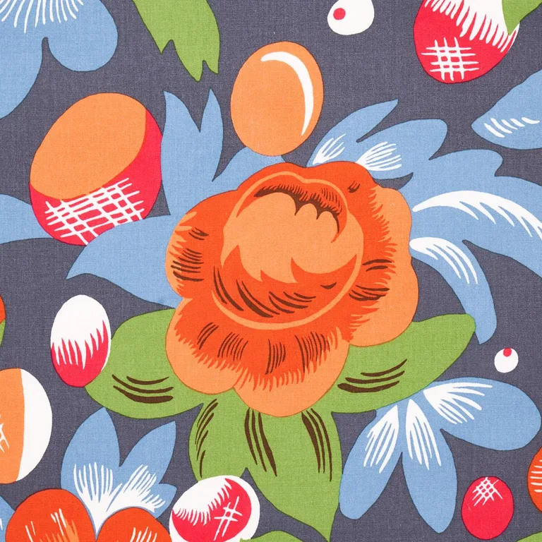 Schumacher 177530 Juin Document fabric swatch