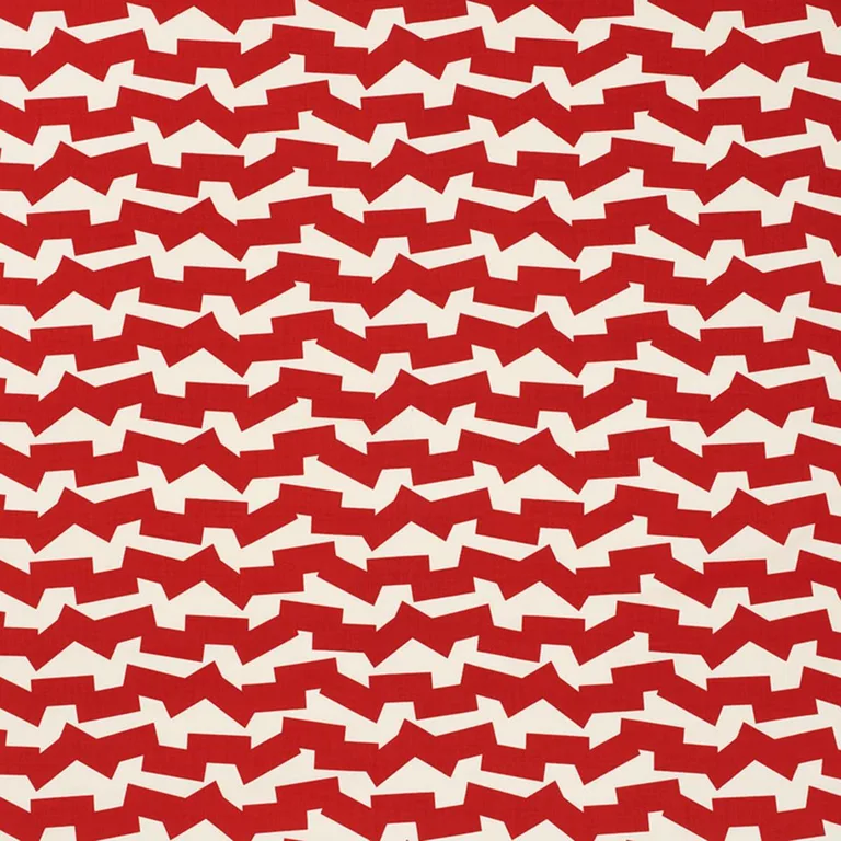 Schumacher 176672 Jumble Ii Indoor/Outdoor Red fabric swatch