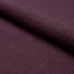 Schumacher 84911 Jumi Stonewashed Linen Aubergine fabric swatch