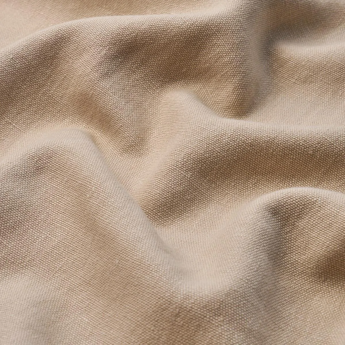 Schumacher 84900 Jumi Stonewashed Linen Natural fabric swatch