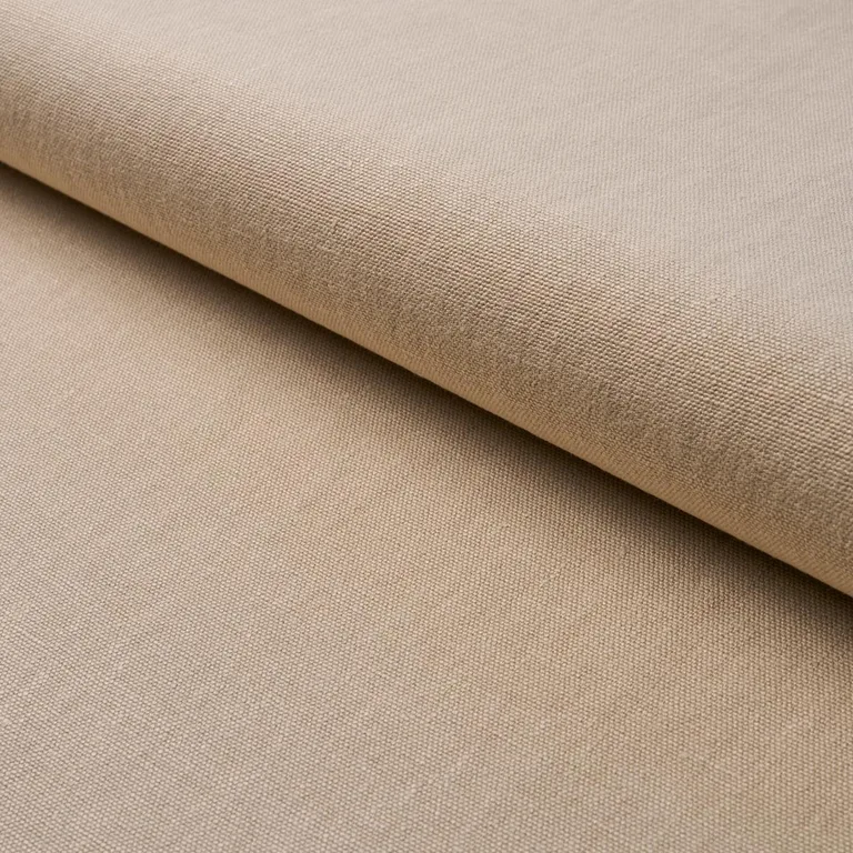 Schumacher 84900 Jumi Stonewashed Linen Natural fabric swatch
