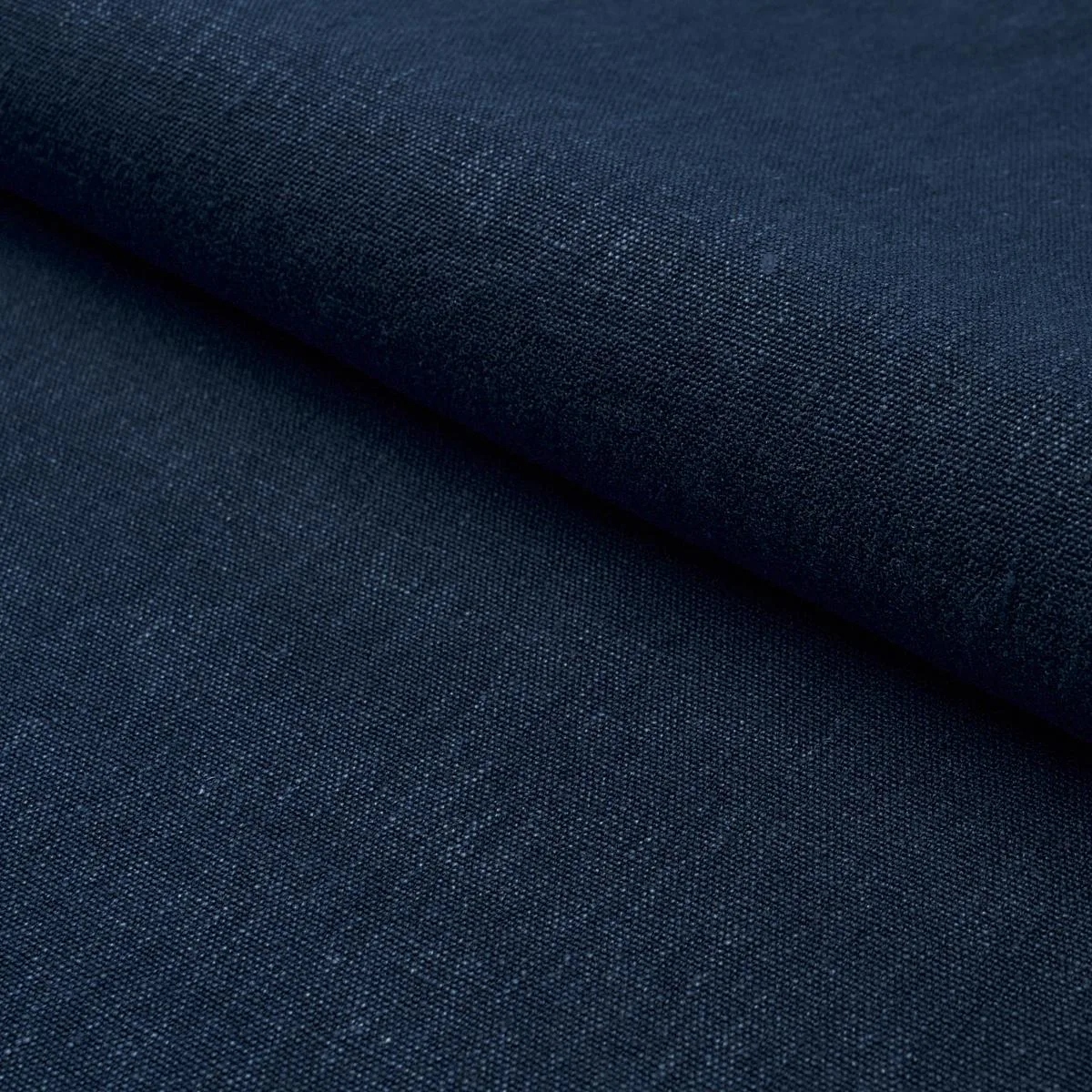 Schumacher 84910 Jumi Stonewashed Linen Navy fabric swatch