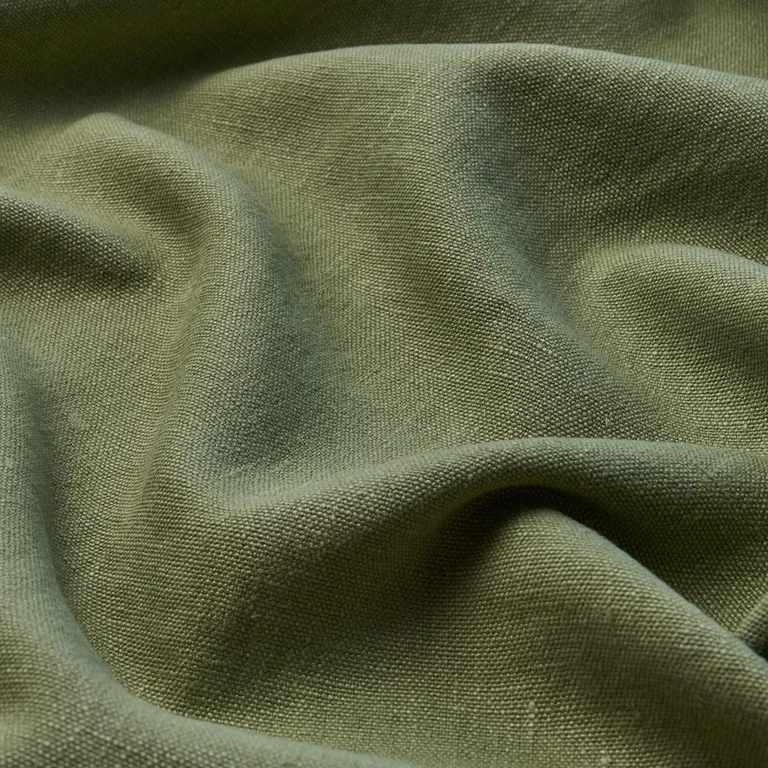 Schumacher 84906 Jumi Stonewashed Linen Sage fabric swatch