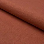 Schumacher 84904 Jumi Stonewashed Linen Terracotta fabric swatch