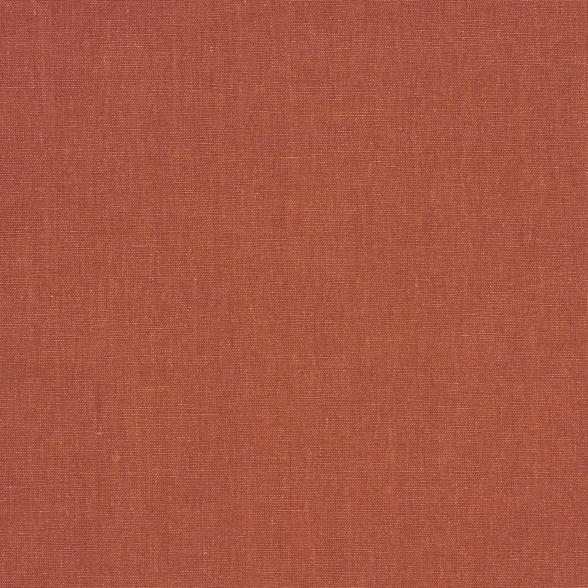 Schumacher 84904 Jumi Stonewashed Linen Terracotta fabric swatch
