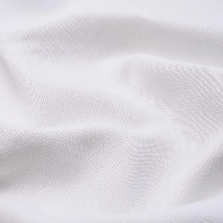 Schumacher 84902 Jumi Stonewashed Linen White fabric swatch