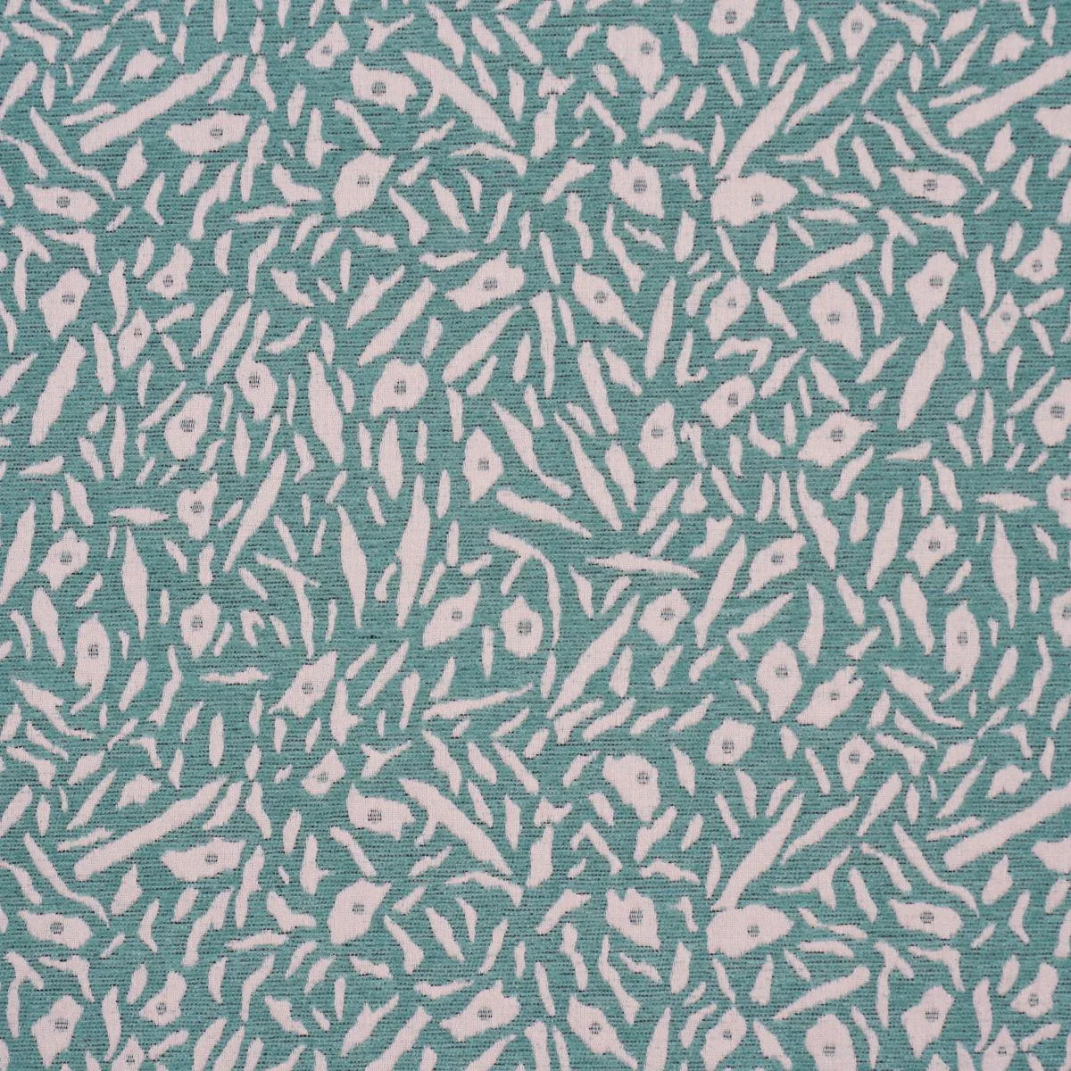 Schumacher 85862 Jungle Moss Sky fabric swatch