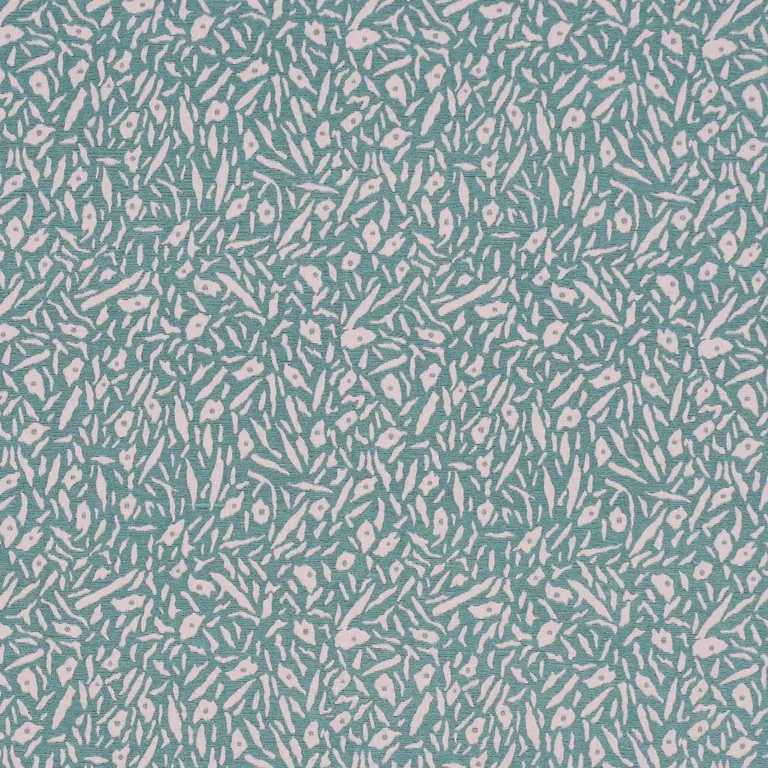 Schumacher 85862 Jungle Moss Sky fabric swatch