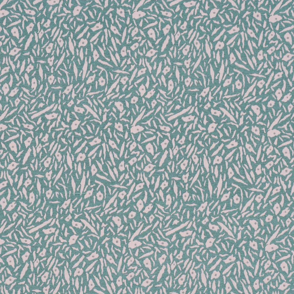 Schumacher 85862 Jungle Moss Sky fabric swatch