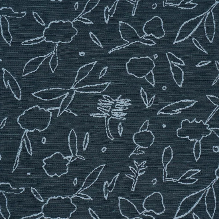 Schumacher 85871 Jungle Vine Dark Blue fabric swatch