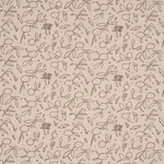 Schumacher 85870 Jungle Vine Oat fabric swatch