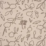 Schumacher 85870 Jungle Vine Oat fabric swatch