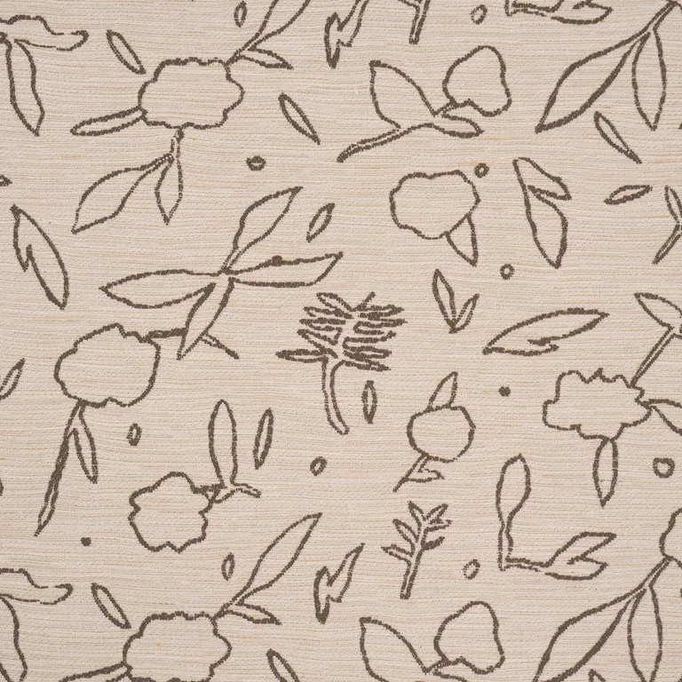 Schumacher 85870 Jungle Vine Oat fabric swatch