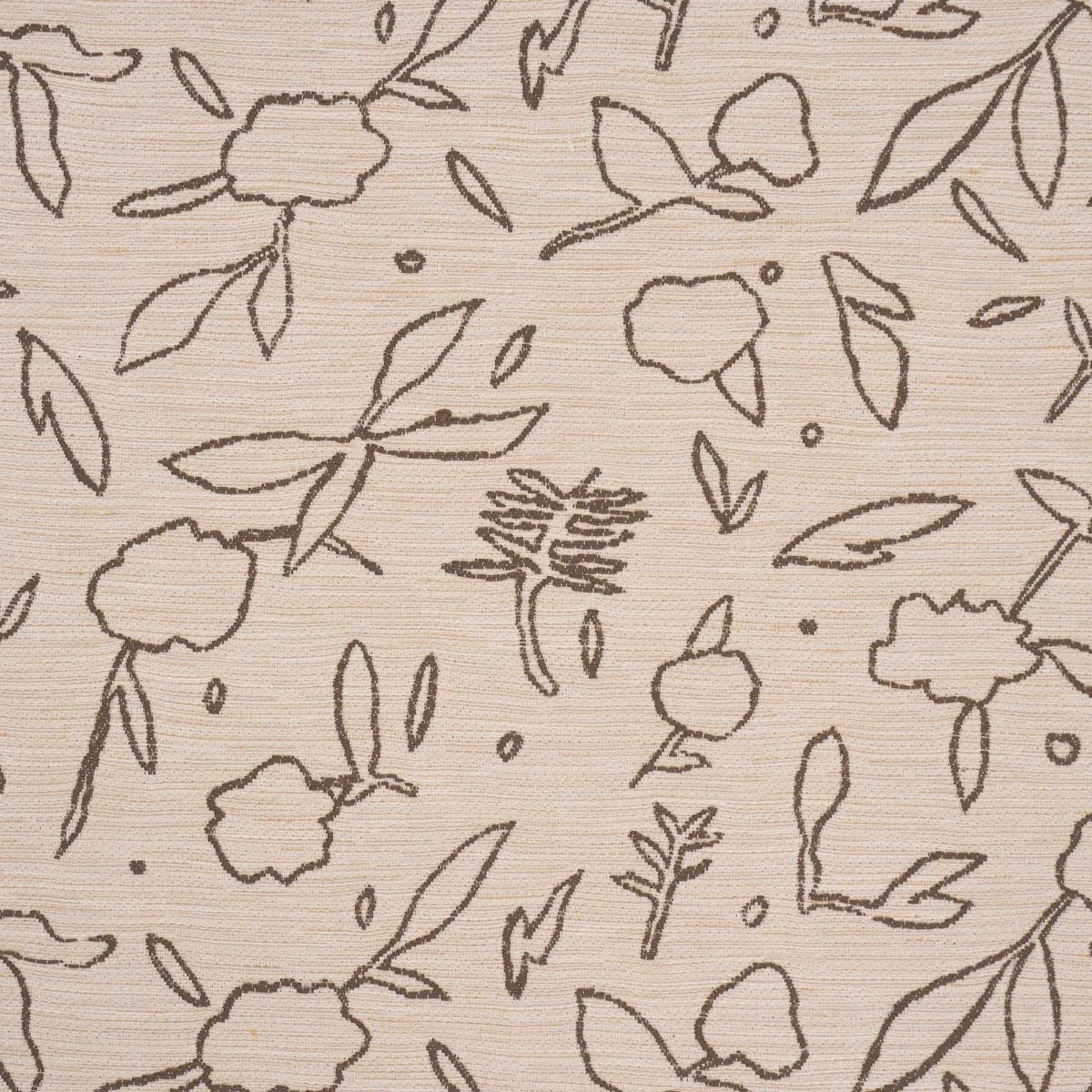 Schumacher 85870 Jungle Vine Oat fabric swatch