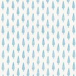 Schumacher 178510 Juniper Block Print Blue fabric swatch
