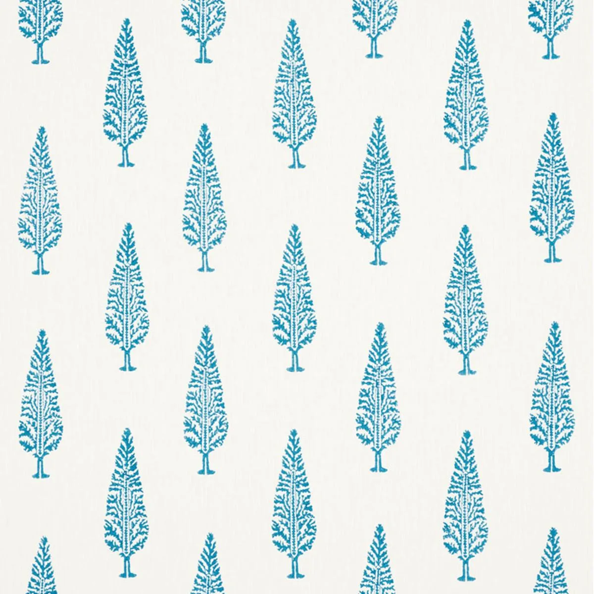 Schumacher 178510 Juniper Block Print Blue fabric swatch