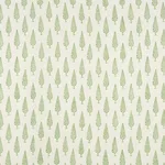 Schumacher 178511 Juniper Block Print Green fabric swatch