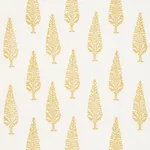 Schumacher 178512 Juniper Block Print Yellow fabric swatch