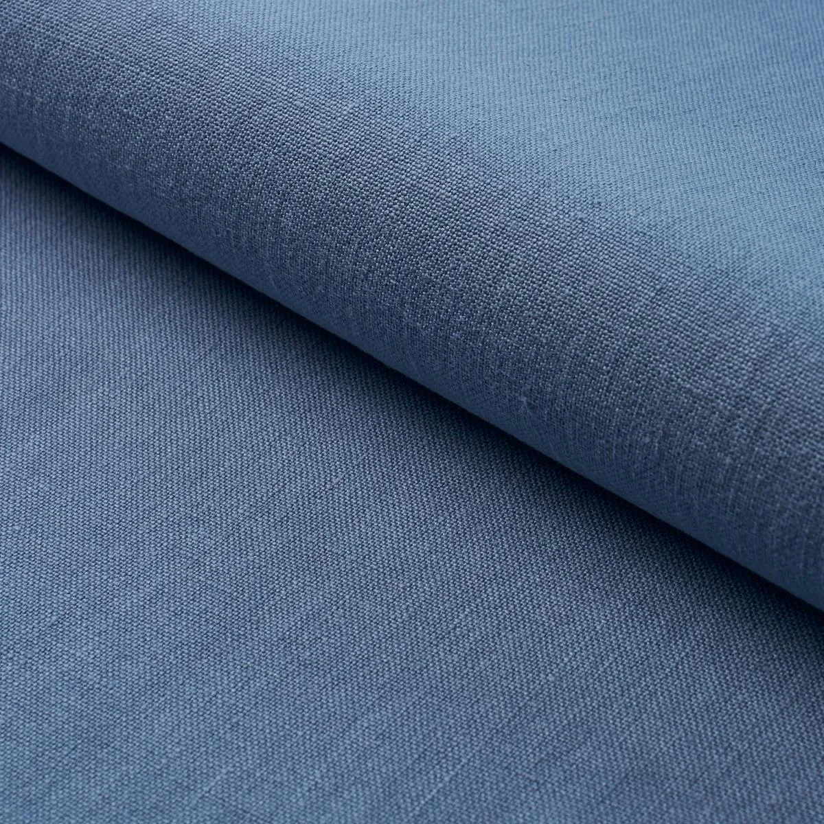 Schumacher 84955 Kai Linen Cadet fabric swatch