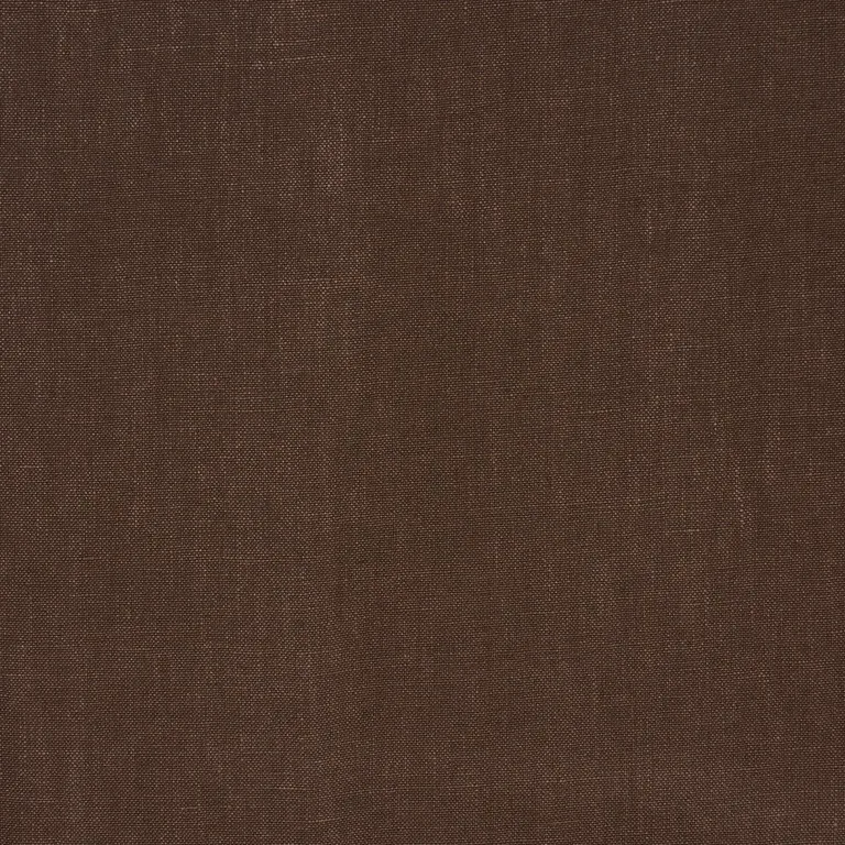 Schumacher 84959 Kai Linen Chocolate fabric swatch