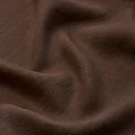 Schumacher 84959 Kai Linen Chocolate fabric swatch