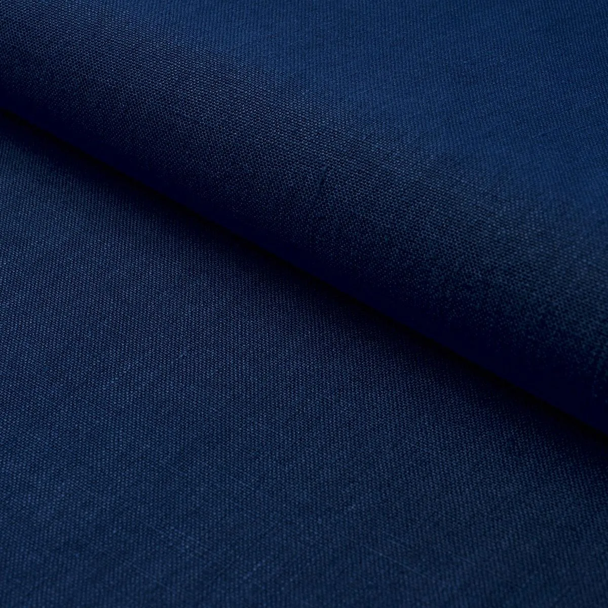 Schumacher 84956 Kai Linen Navy fabric swatch