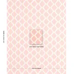 Schumacher 181292 Kai Striped Ikat Pink fabric swatch