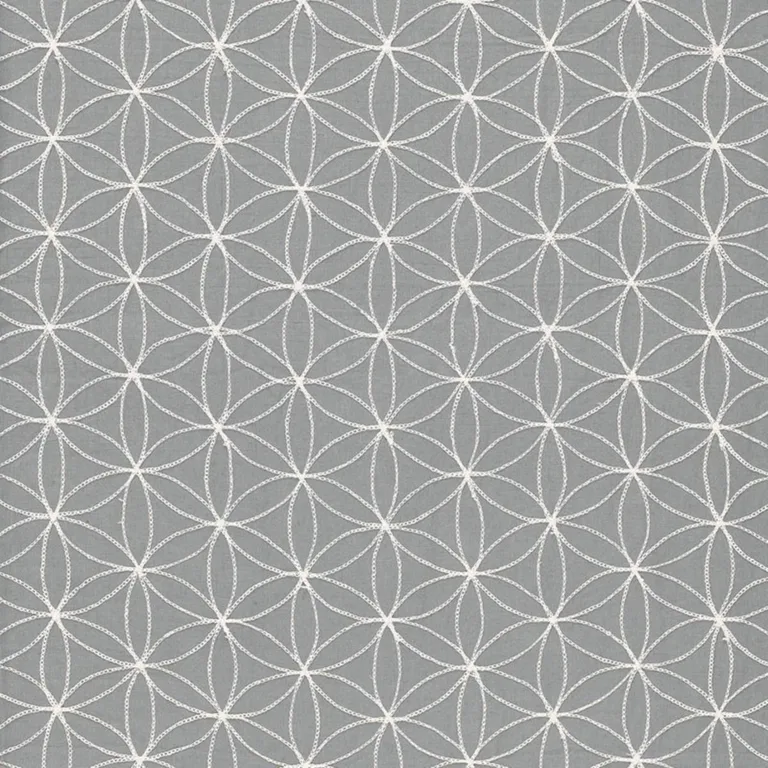 Schumacher 67210 Kaleidoscope Smoke fabric swatch