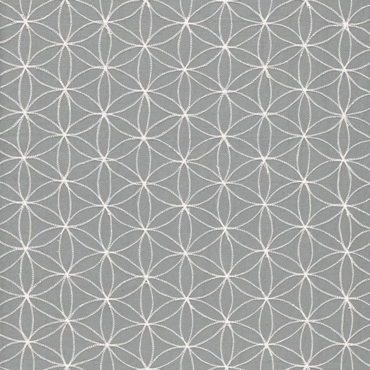 Schumacher 67210 Kaleidoscope Smoke fabric swatch