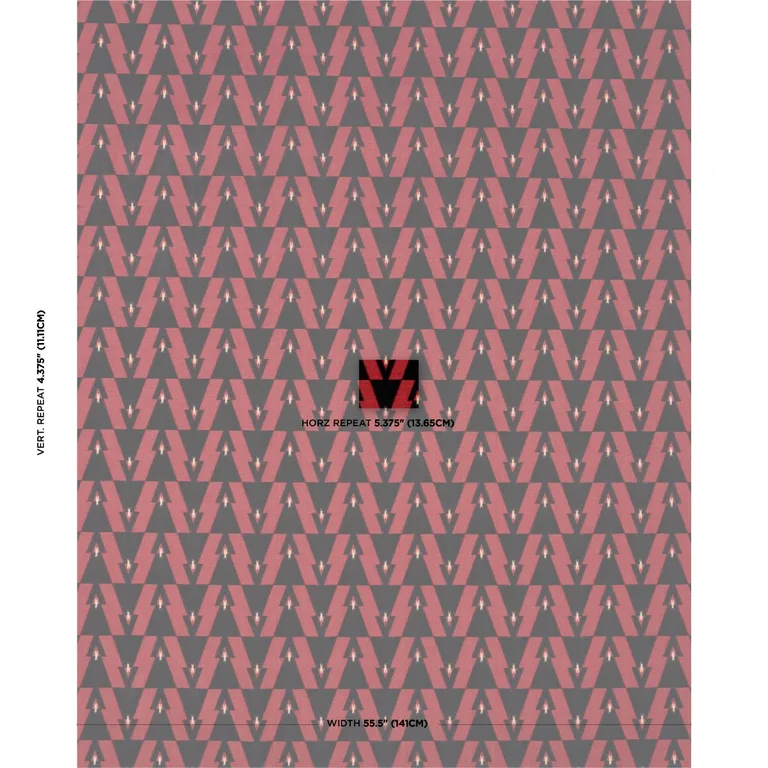 Schumacher 84120 Kalido Velvet Ladybird fabric swatch