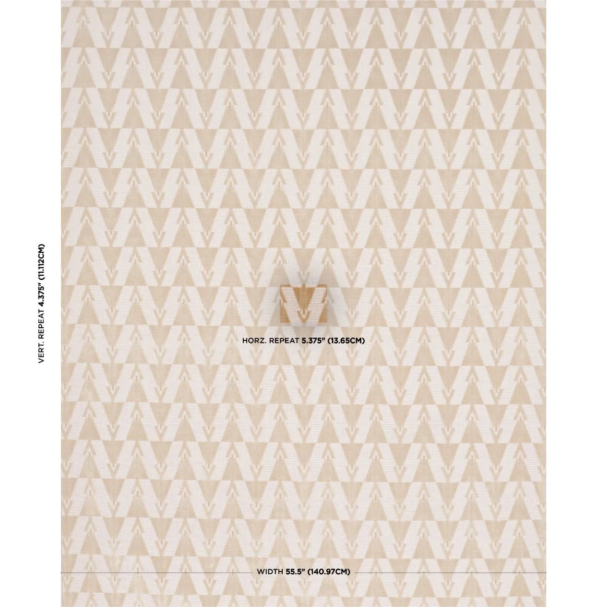 Schumacher 84122 Kalido Velvet Oat fabric swatch