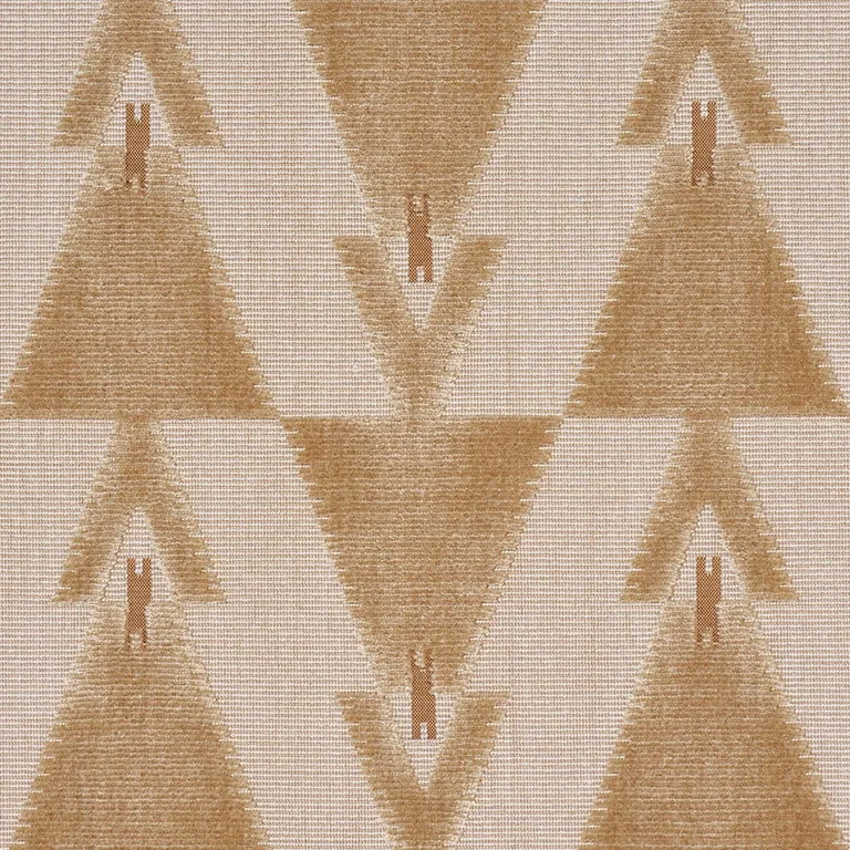 Schumacher 84122 Kalido Velvet Oat fabric swatch