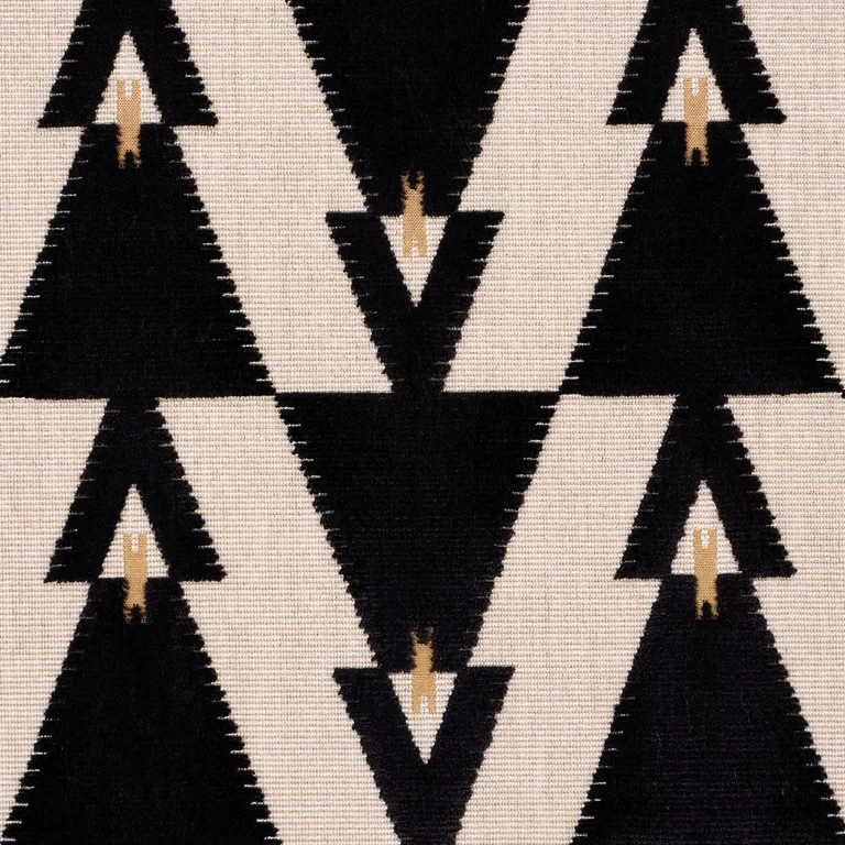 Schumacher 84121 Kalido Velvet Onyx fabric swatch